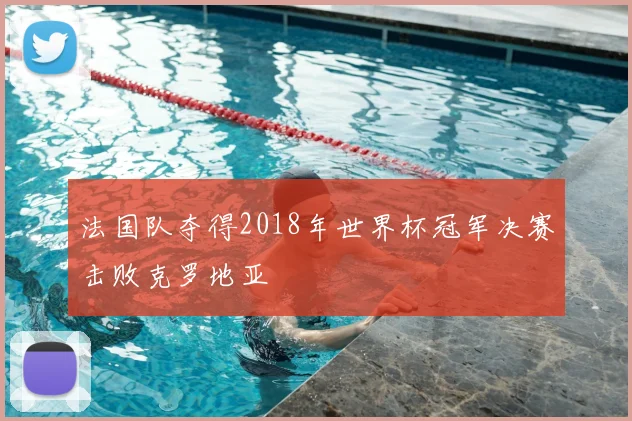 法国队夺得2018年世界杯冠军决赛击败克罗地亚